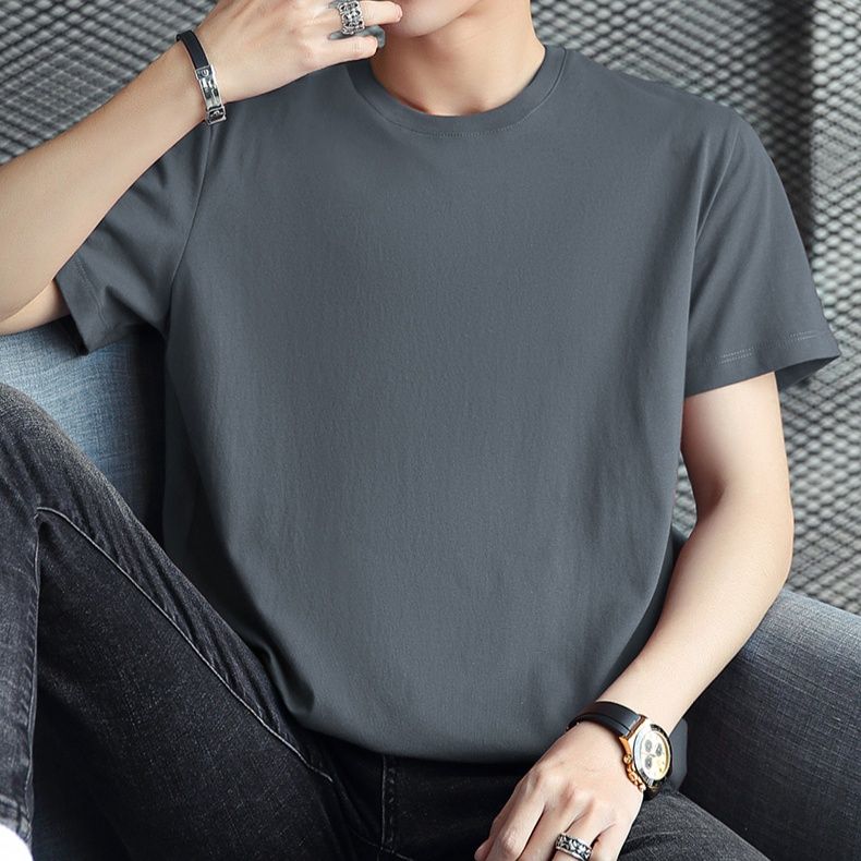 無地 Tシャツ すっきり着こなせる定番クルーネック