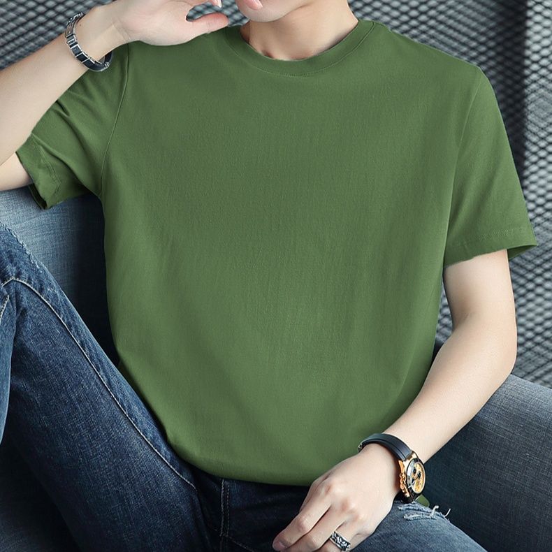 無地 Tシャツ すっきり着こなせる定番クルーネック