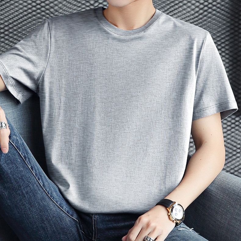 無地 Tシャツ すっきり着こなせる定番クルーネック