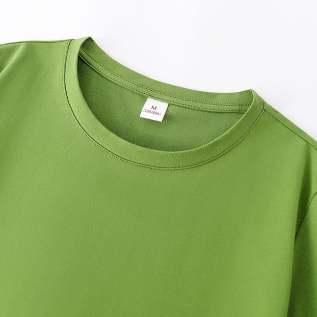 無地 Tシャツ すっきり着こなせる定番丸首半袖