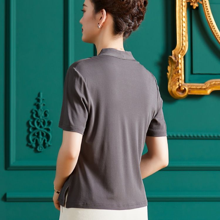 無地 Tシャツ 上品シルエット 美しい立体感Tシャツ