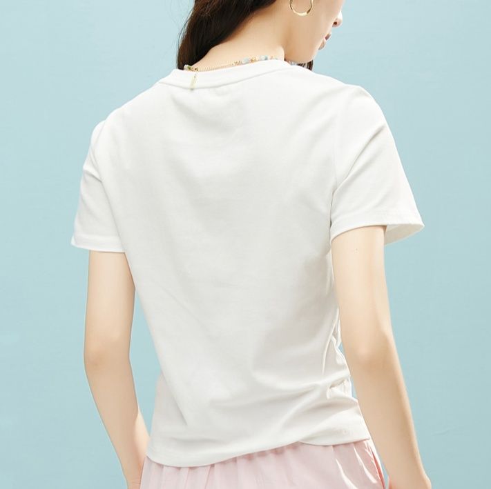 無地 Tシャツ 洗練きれいめ襟ぐりすっきりＴシャツ