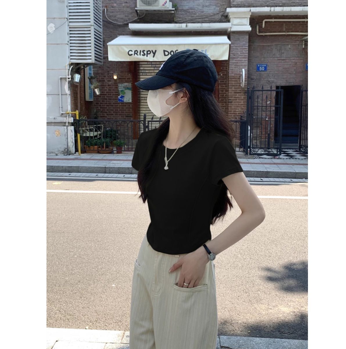 無地 Tシャツ シンプル美シルエット 半袖無地Tシャツ