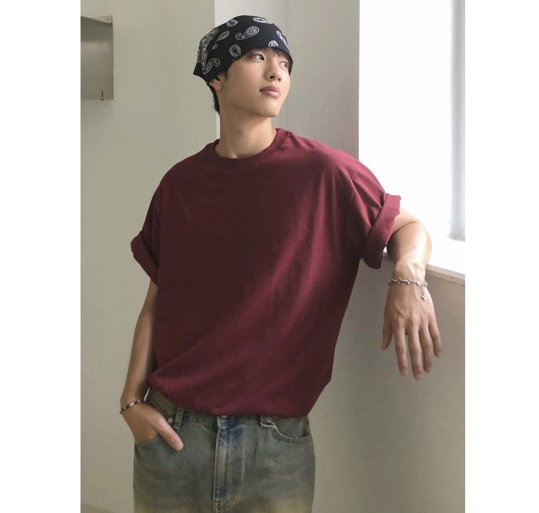 無地 Tシャツ リラックスオーバー半袖シャツ