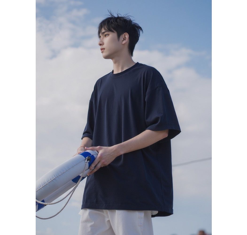 無地 Tシャツ 空との調和 ゆったり無地半袖