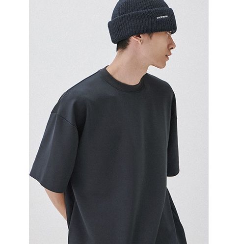 無地 Tシャツ シンプル リラックス 無地フォルム