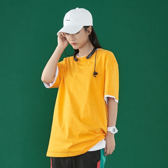 無地 Tシャツ ゆったりシルエット 半袖無地Tシャツ