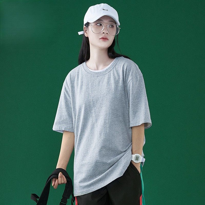 無地 Tシャツ ゆったりシルエット 半袖無地Tシャツ
