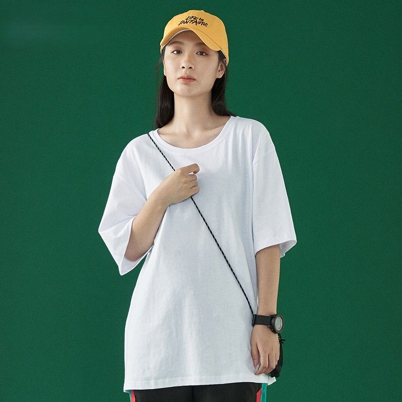 無地 Tシャツ ゆったりシルエット 半袖無地Tシャツ