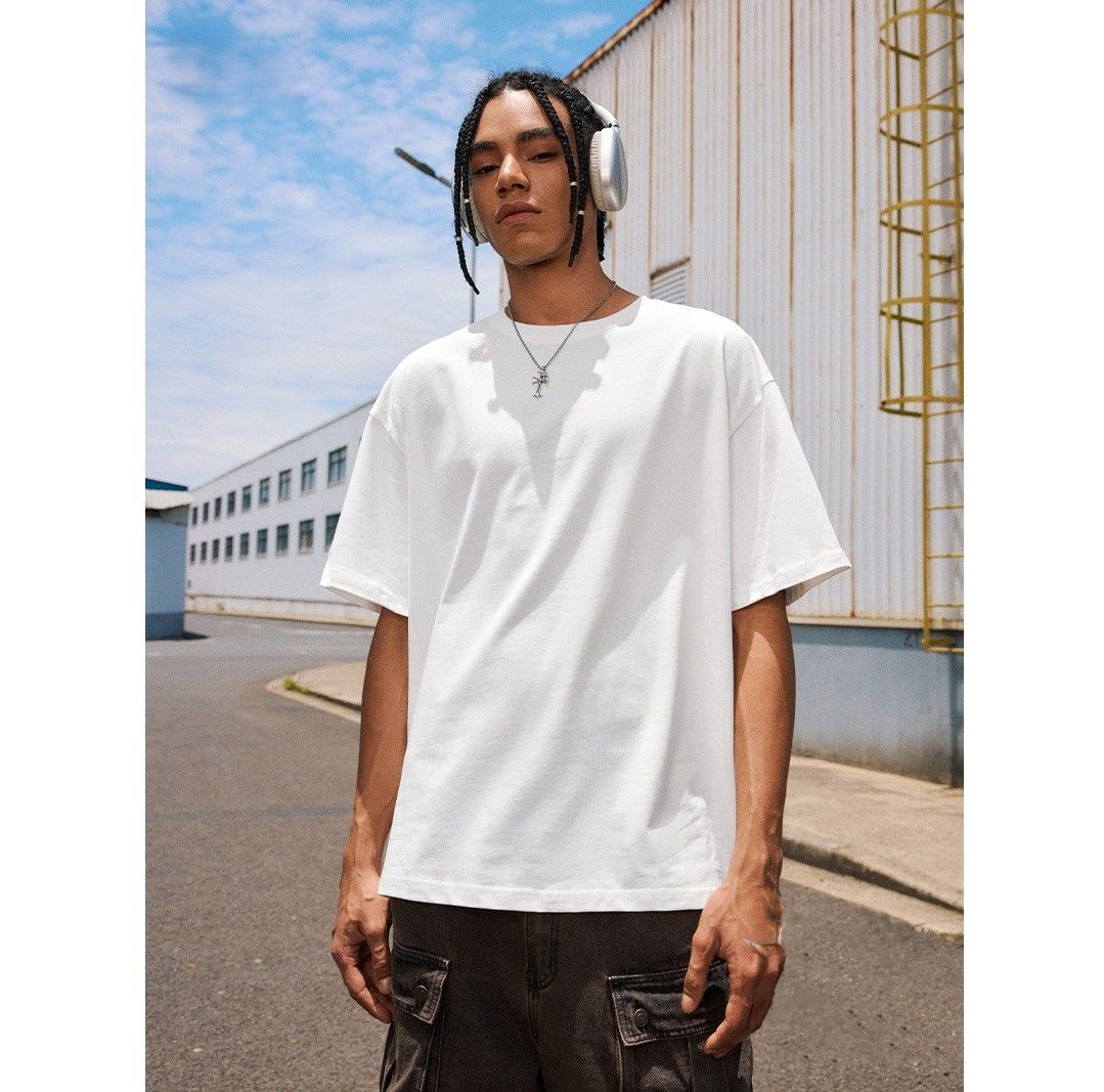 無地 Tシャツ ゆとりシルエット 上質素材 半袖