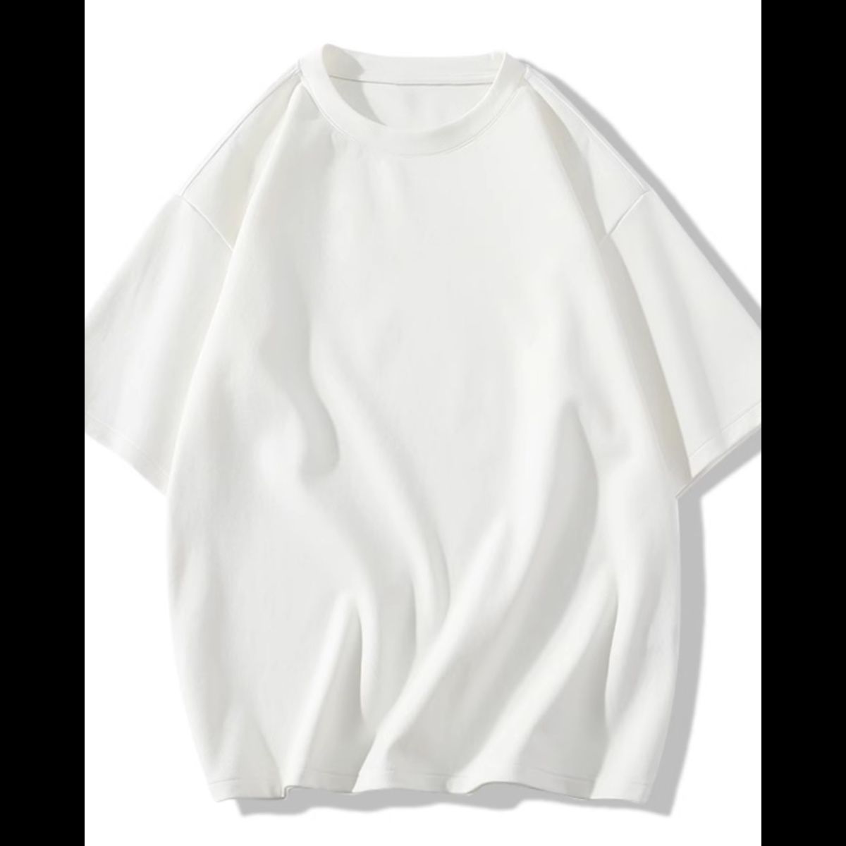 無地 Tシャツ ゆったり袖広がり無地シンプル半袖