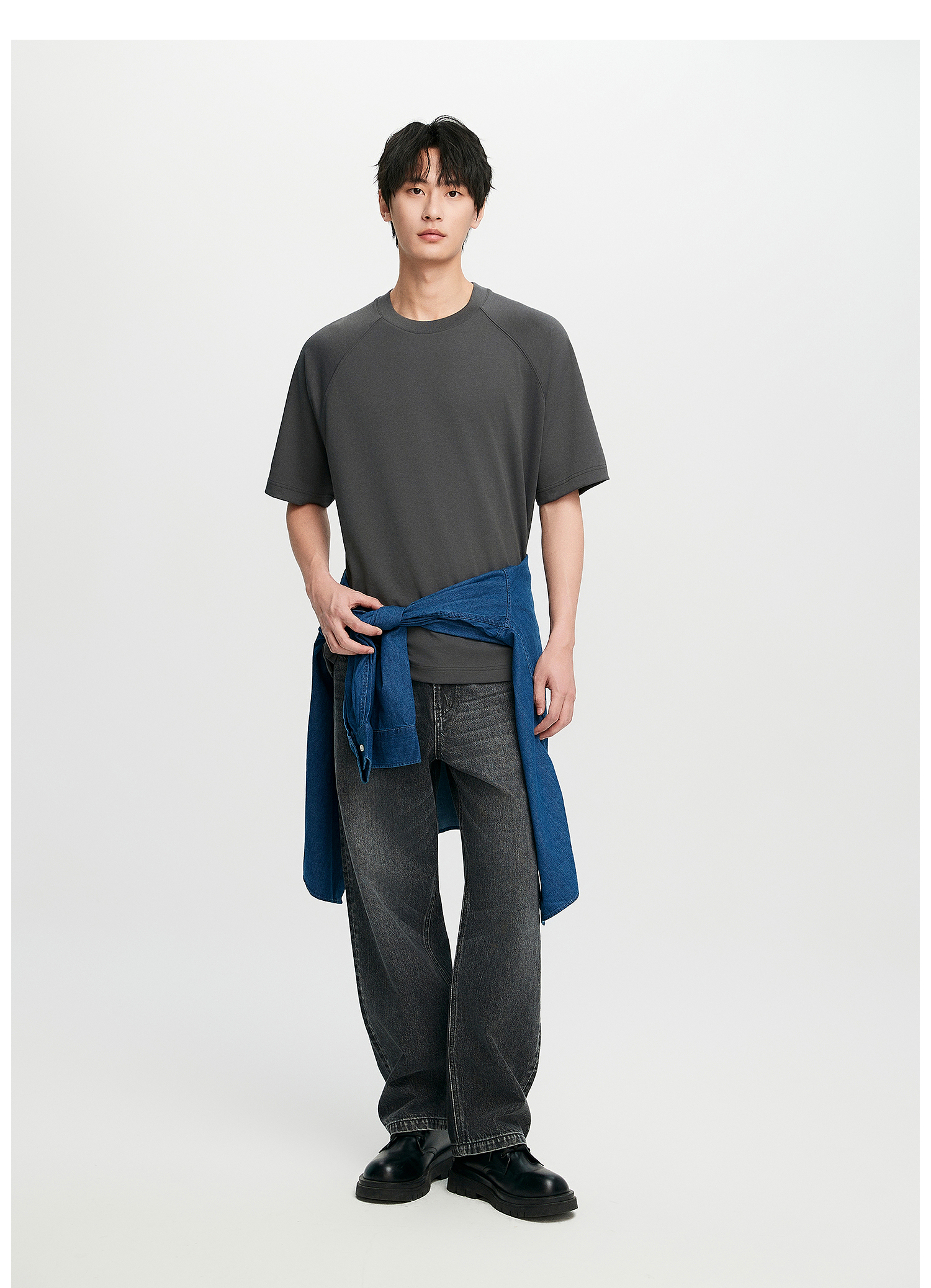 無地 Tシャツ シンプル 上質素材 ゆったりシルエット 半袖