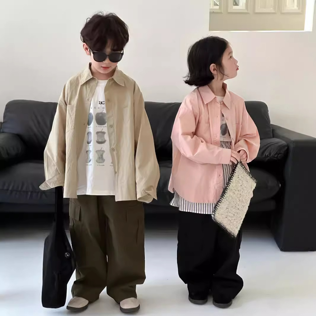 無地シャツ キッズ 季節の実りグラフィック子ども用シャツ