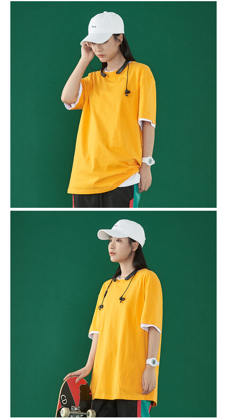 無地 Tシャツ ゆったりシルエット 半袖無地Tシャツ