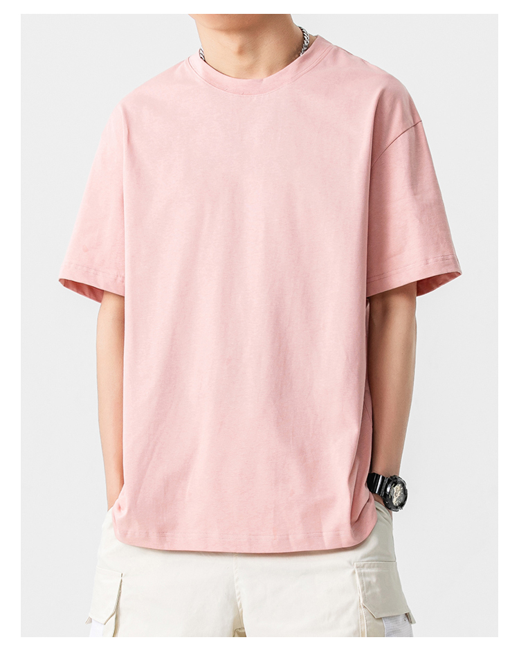 無地 Tシャツ ゆったりシルエット 上質素材半袖