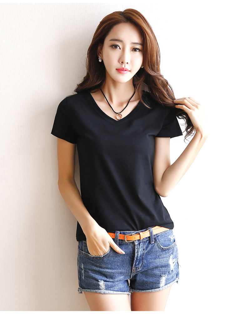 無地 Tシャツ すっきり着こなせる美シルエット半袖
