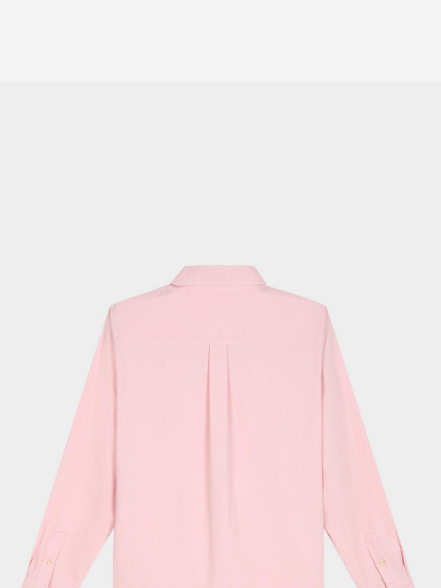 無地 シャツ 上質シルエット タック入りシャツ