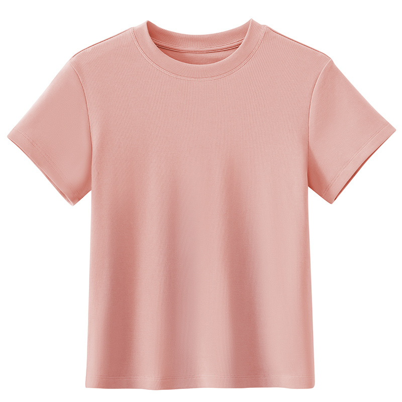 無地 Tシャツ すっきりシルエット 無地半袖