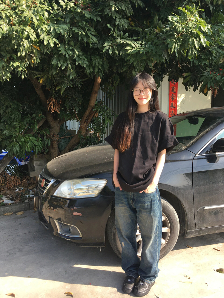 無地 Tシャツ ゆったりシルエット 半袖無地ティー