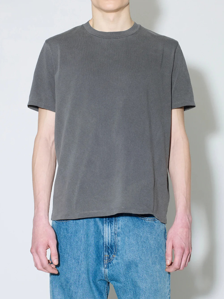 無地 シャツ すっきりシルエット クルーネック 無地Tシャツ