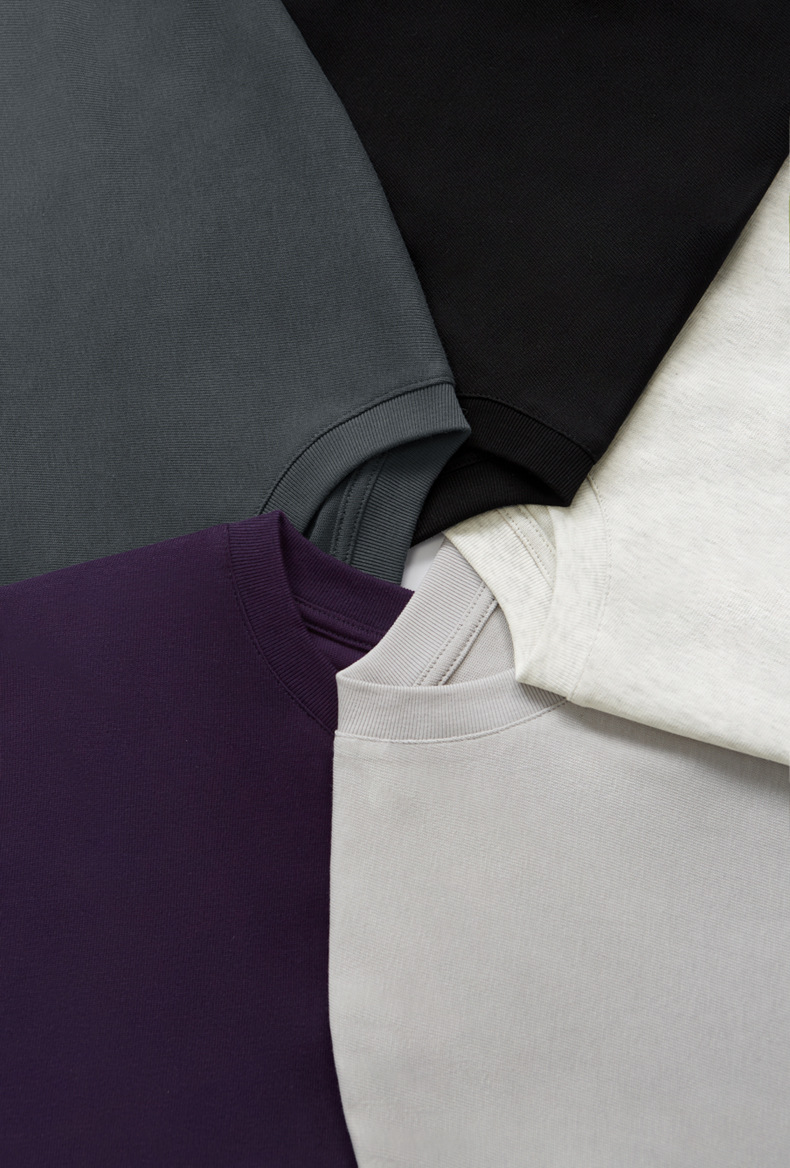 無地 Tシャツ 男女兼用 裾ラウンド 無地長袖シャツ