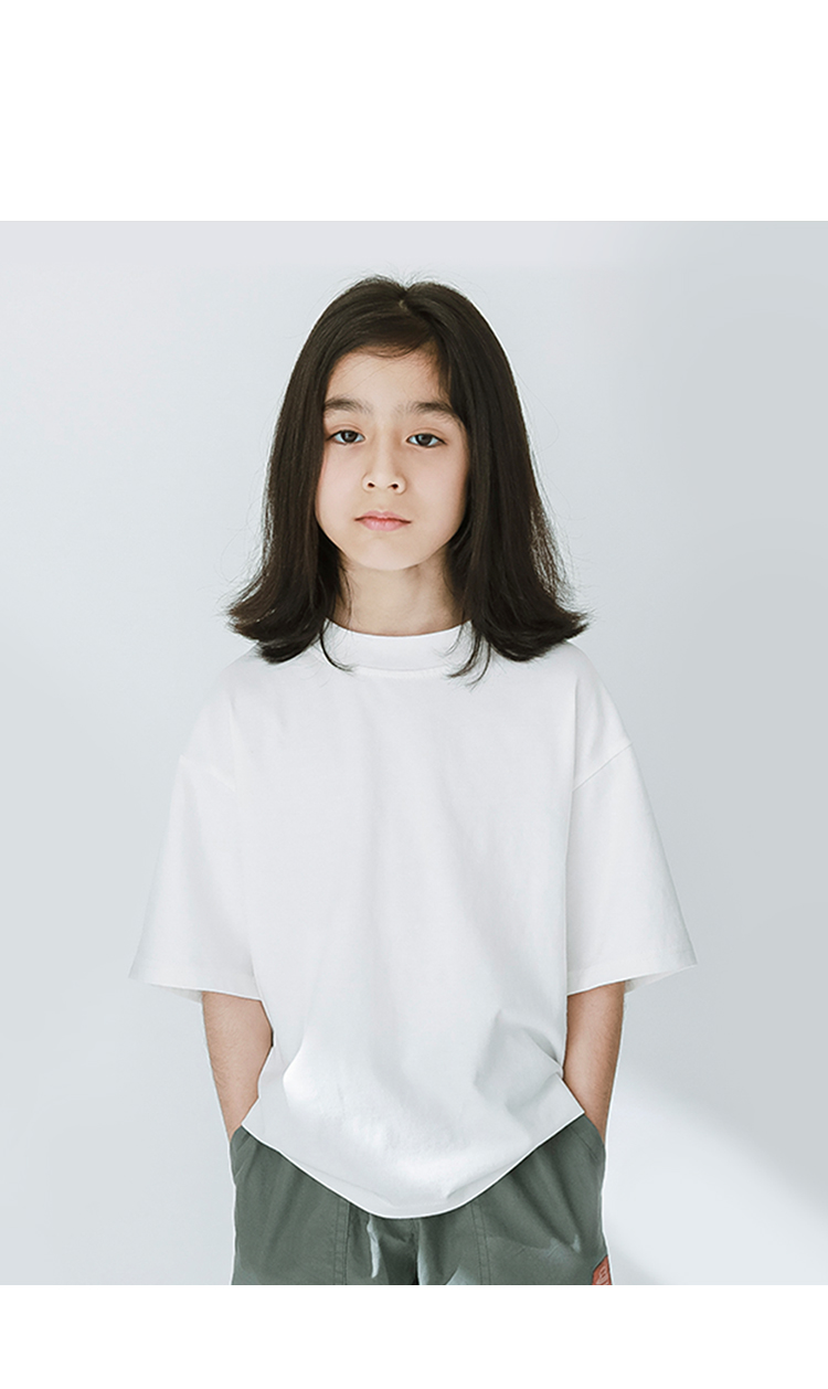 無地 Tシャツ キッズ ゆったりシルエット 無地半袖シャツ