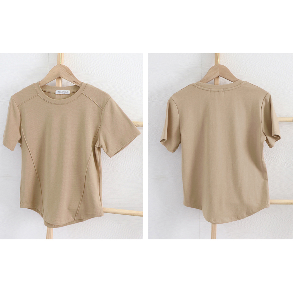 無地 Tシャツ 無地丸首半袖Tシャツ レディース クルーネック
