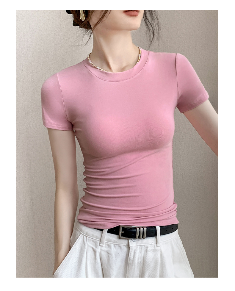 無地 Tシャツ しなやかフィット 美シルエット半袖