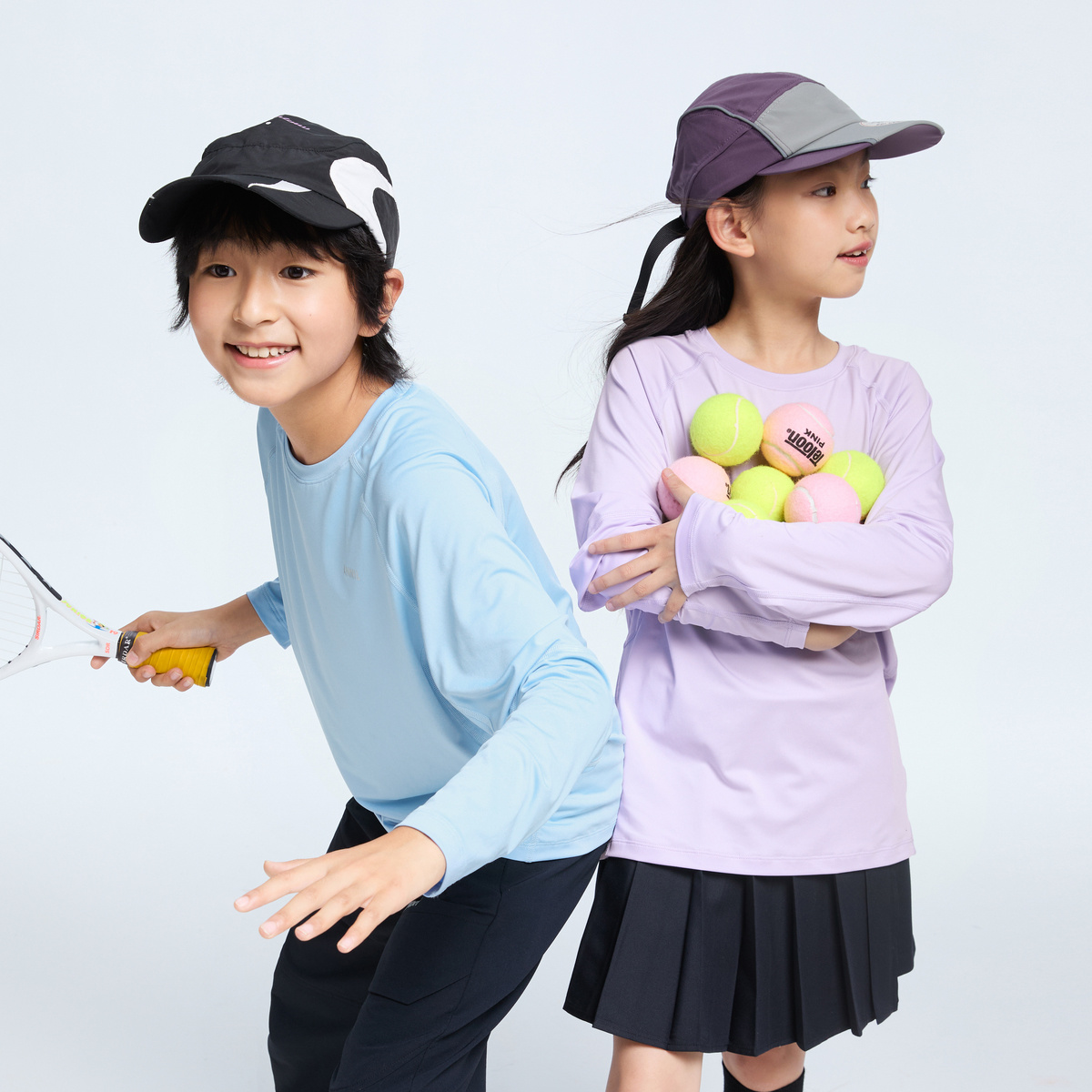 無地 Tシャツ キッズ 長袖ゆったりフレッシュ素材キッズシャツ
