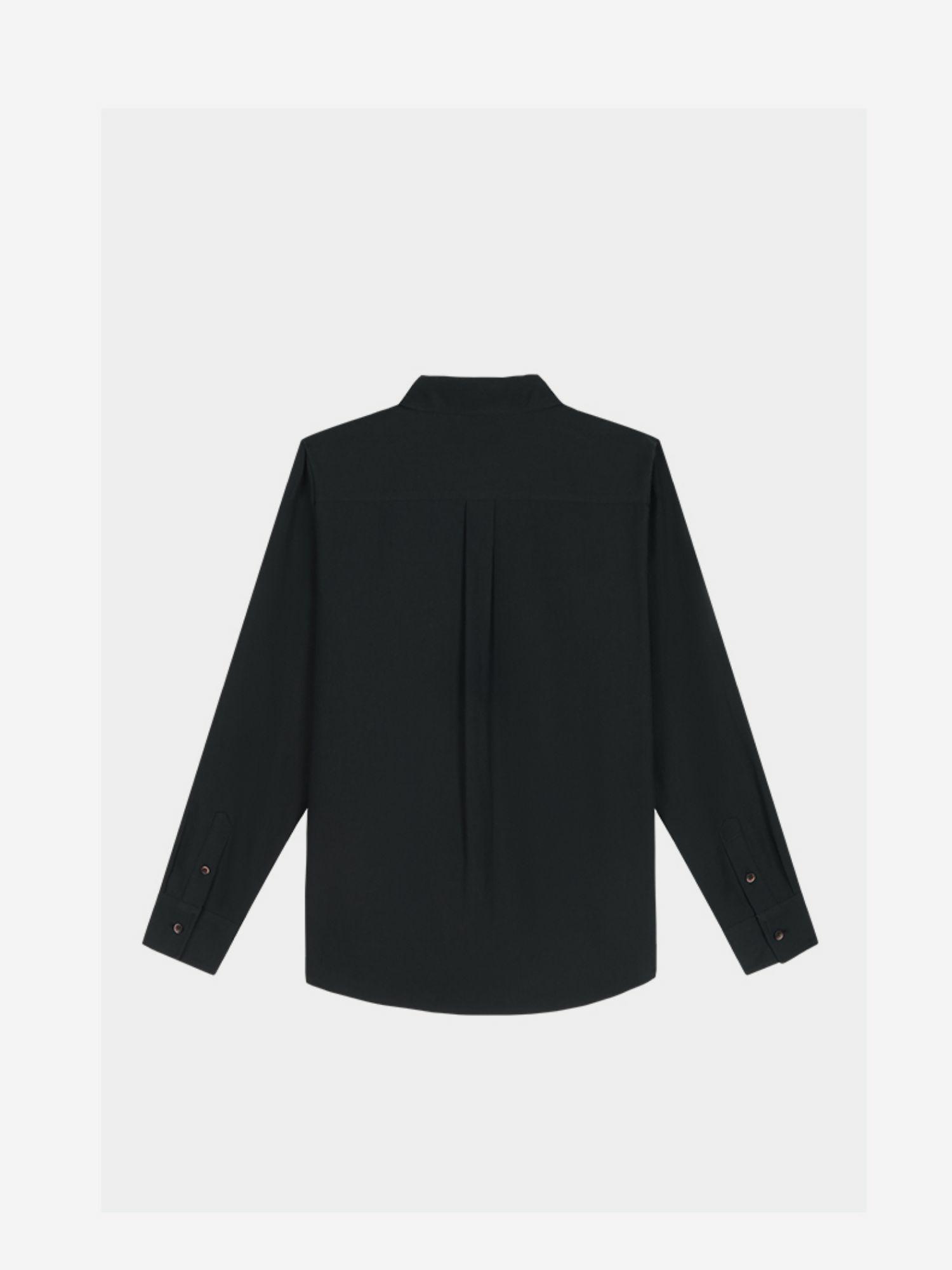 無地 シャツ 上質シルエット タック入りシャツ