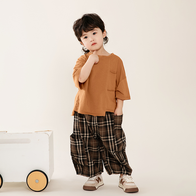 無地 Tシャツ 胸ポケット付き ゆったり無地Tシャツ