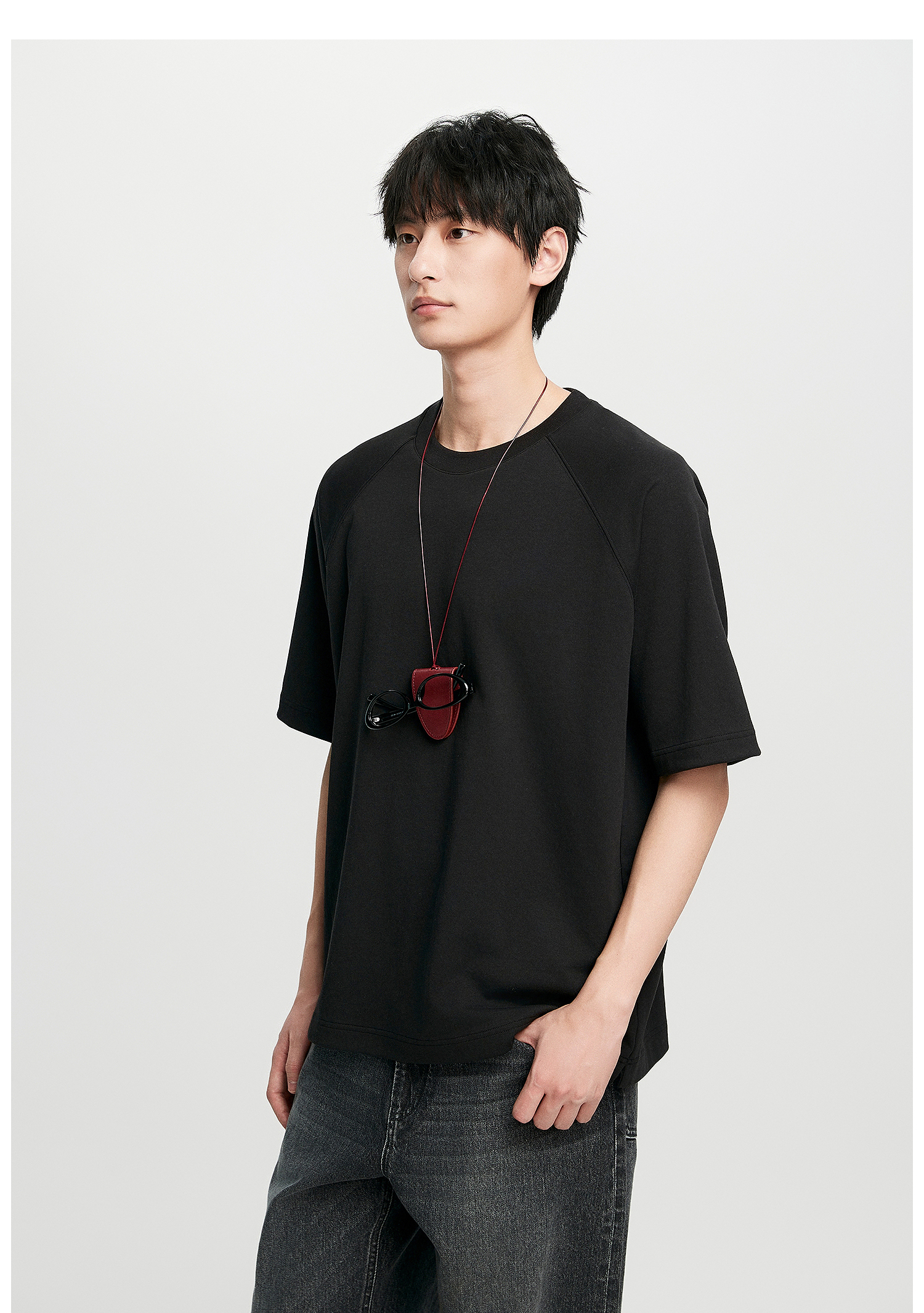 無地 Tシャツ シンプル 上質素材 ゆったりシルエット 半袖