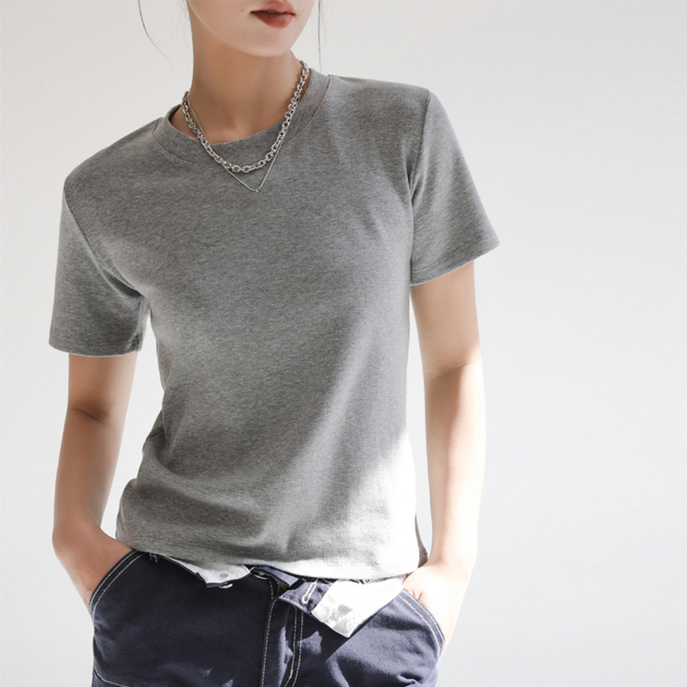 無地 Tシャツ 無地半袖シャツ レディース 8色展開 クルーネック