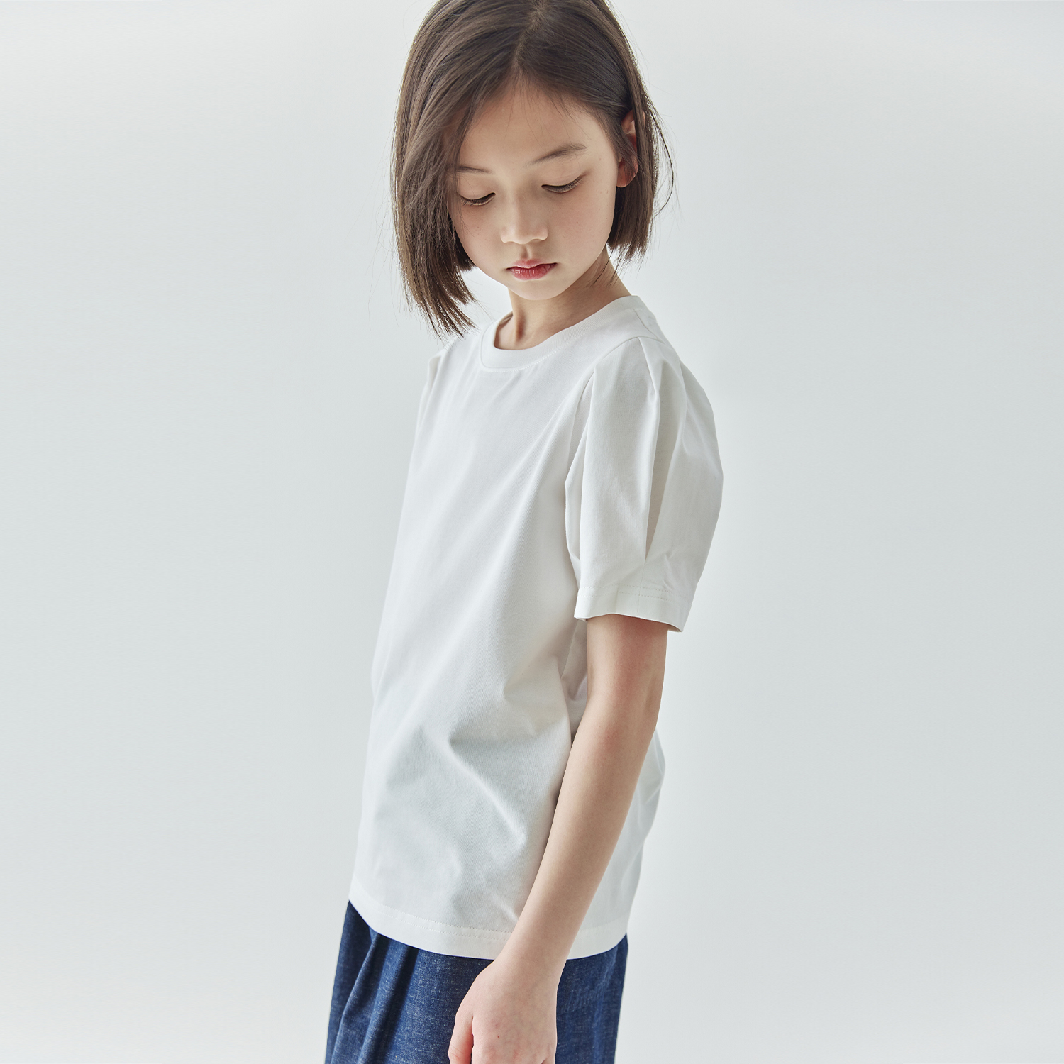 無地シャツ キッズ シンプル無地Tシャツ