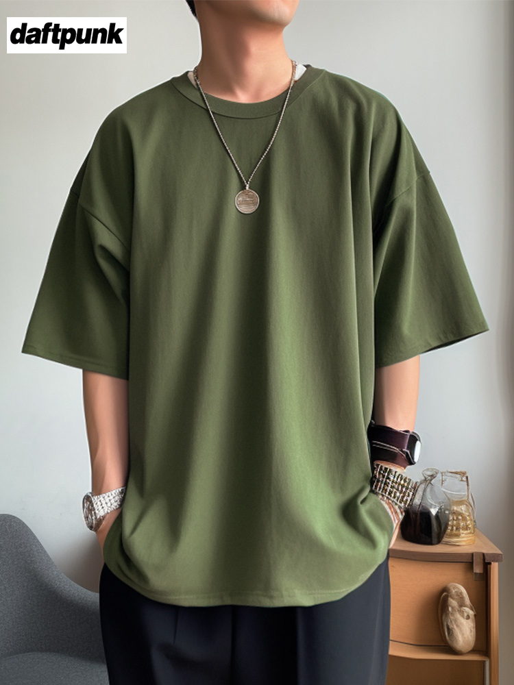 無地 Tシャツ ゆったりシルエット 半袖無地Tシャツ