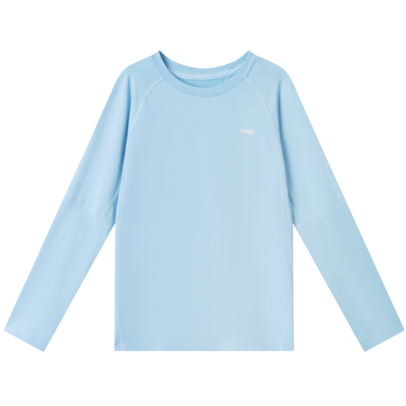 無地 Tシャツ キッズ 長袖ゆったりフレッシュ素材キッズシャツ