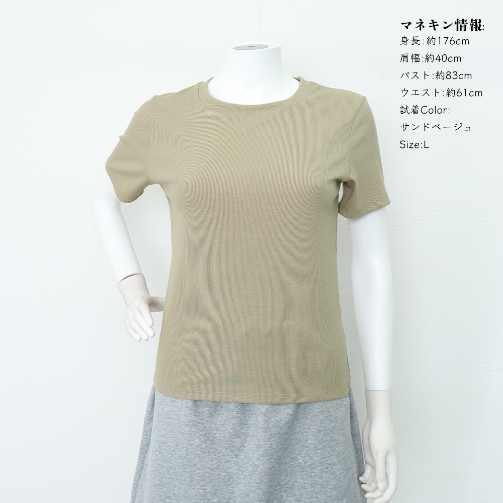 無地 Tシャツ 無地半袖シャツ レディース 8色展開 クルーネック