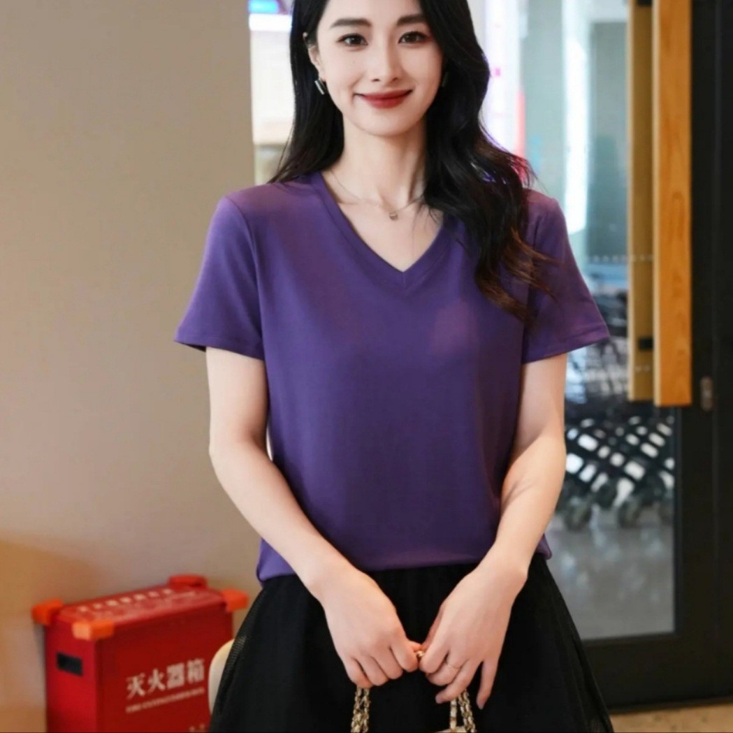 無地 Tシャツ 上質シンプル 美シルエット 半袖Tシャツ