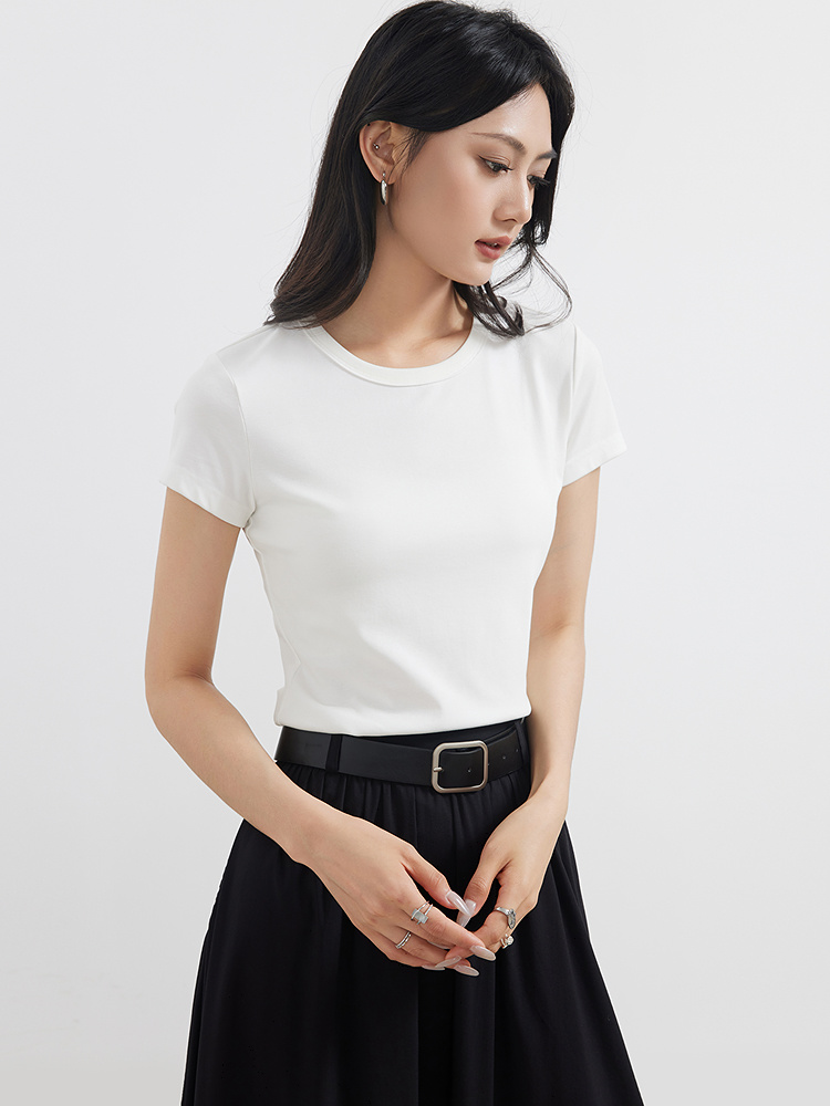 無地 Tシャツ なめらか肌触り シンプル半袖