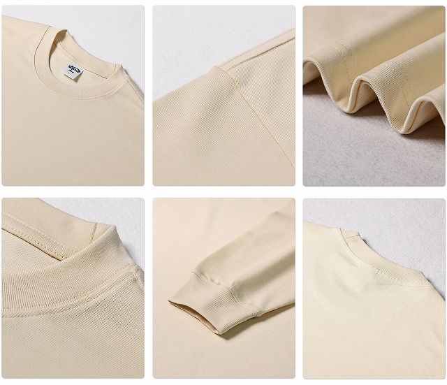 無地 Tシャツ 男女兼用 厚手生地 無地 長袖 ティーシャツ 全12色展開
