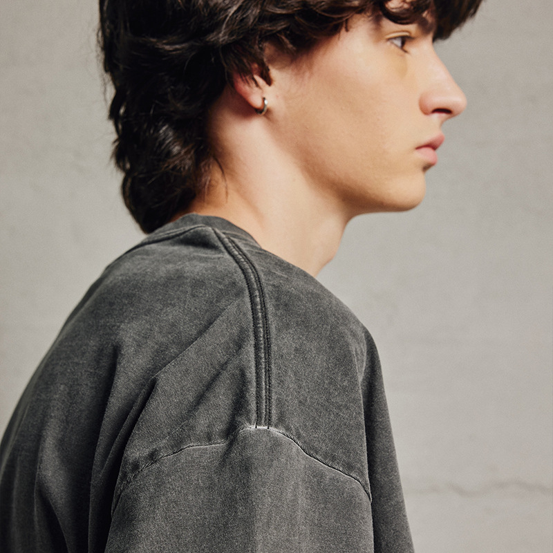 無地 Tシャツ 男女兼用 ビンテージ風 無地 半袖Tシャツ 春夏 全4色