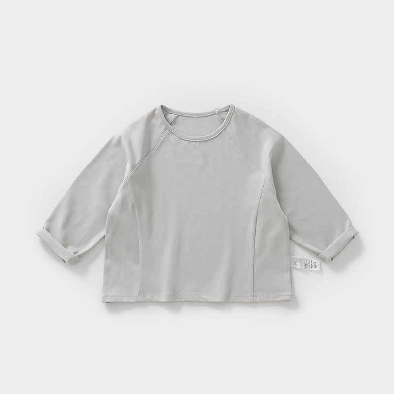 無地 Tシャツ やわらか長袖シンプル子供服