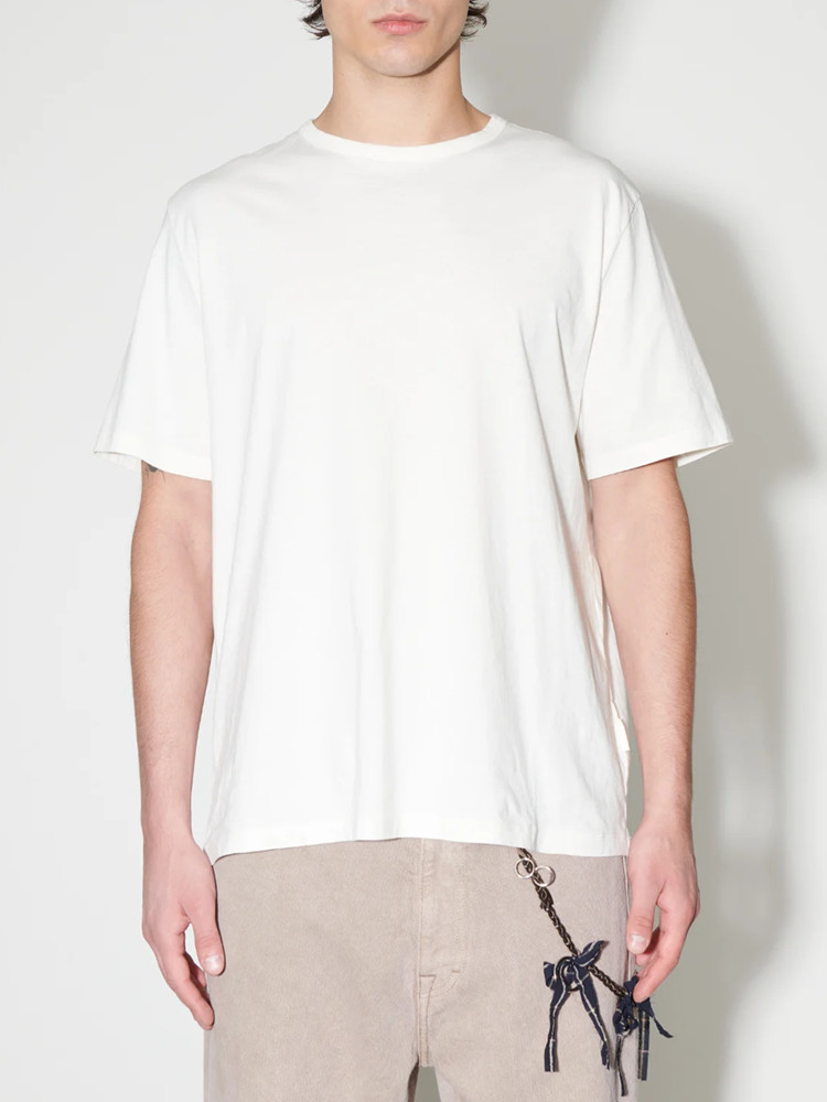 無地 シャツ すっきりシルエット クルーネック 無地Tシャツ