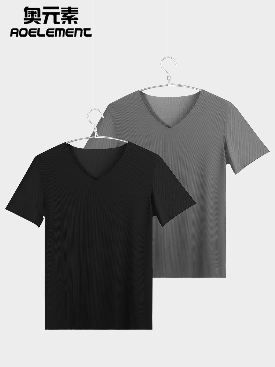 無地 Tシャツ すっきり着こなす 上質Vネックシャツ