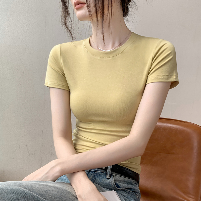 無地 Tシャツ しなやかフィット 美シルエット半袖