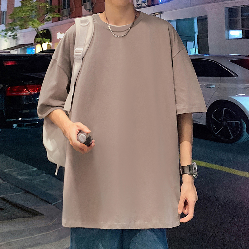 無地 Tシャツ ゆったりシルエット 快適無地半袖