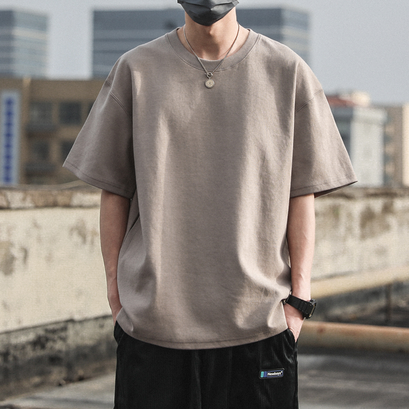 無地 Tシャツ ゆったりシルエット 無地半袖カットソー