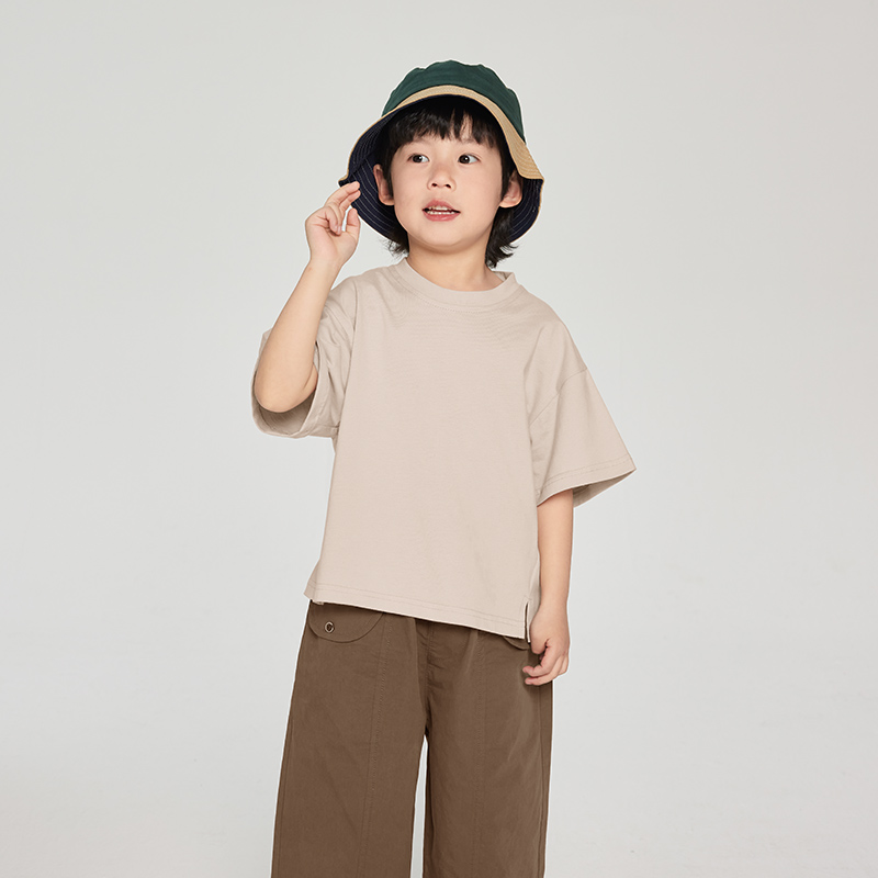 無地 Tシャツ ゆったりシルエット 子ども無地Tシャツ