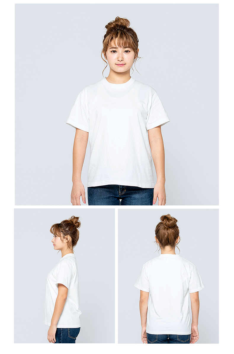 無地 シャツ すっきりシルエット ベーシックTシャツ