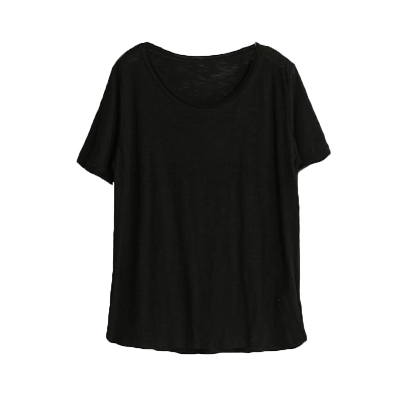 無地 Tシャツ シンプル美シルエット ゆったり半袖